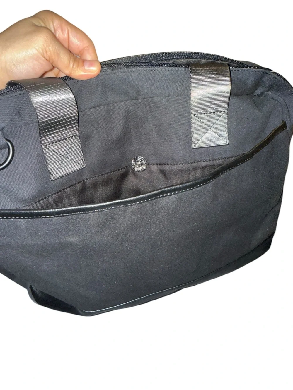 NWT Perry Ellis Portfolio Black Travel Briefcase Tote Bag - New With Tags